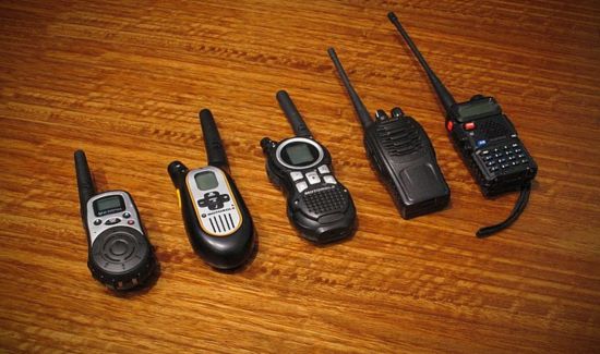 type of walkie talkies